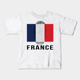 France Flag DNA Kids T-Shirt